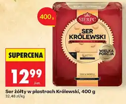 Biedronka Ser żółty w plastrach Królewski oferta