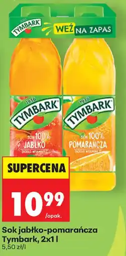 Biedronka Sok jabłko-pomarańcza Tymbark oferta