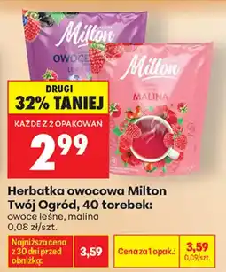 Biedronka Herbatka owocowa Milton Twój Ogród oferta