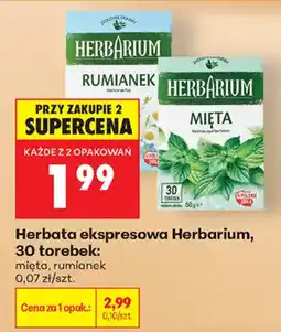 Biedronka Herbata ekspresowa Herbarium oferta
