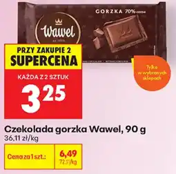 Biedronka Czekolada gorzka Wawel oferta