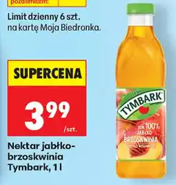 Biedronka Nektar jabłko-brzoskwinia Tymbark oferta
