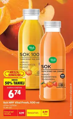 Biedronka Sok HPP Vital Fresh oferta