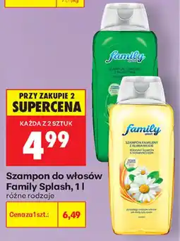 Biedronka Szampon do włosów Family Splash oferta