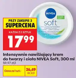 Biedronka Intensywnie nawilżający krem do twarzy i ciała NIVEA Soft oferta