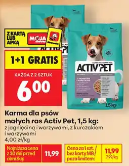 Biedronka Karma dla psów małych ras Activ Pet oferta