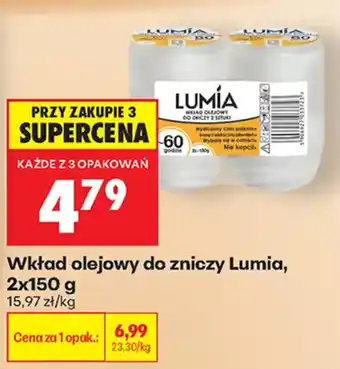 Biedronka Wkład olejowy do zniczy Lumia oferta