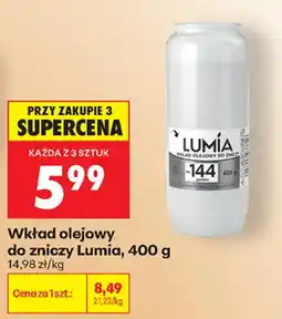 Biedronka Wkład olejowy do zniczy Lumia oferta