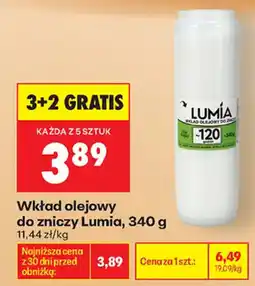 Biedronka Wkład olejowy do zniczy Lumia oferta