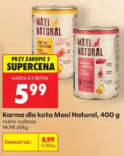 Biedronka Karma dla kota Maxi Natural oferta