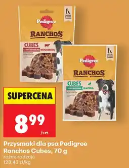 Biedronka Przysmaki dla psa Pedigree Ranchos Cubes oferta