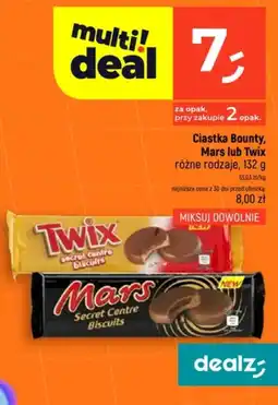 Dealz Ciastka Bounty, Mars lub Twix oferta