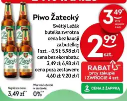 Żabka Piwo Żatecky Světlý Ležák oferta