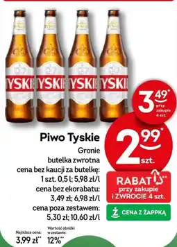 Żabka Piwo Tyskie oferta