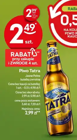 Żabka Piwo Tatra oferta