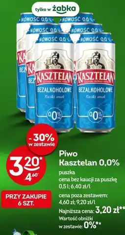 Żabka Piwo Kasztelan 0,0% Bezalkoholowe oferta