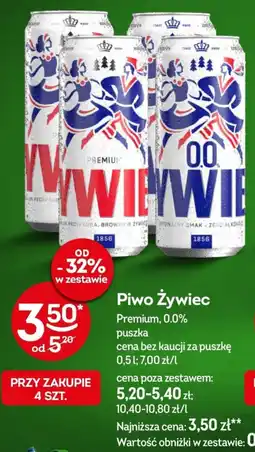 Żabka Piwo Żywiec Premium, 0.0% oferta