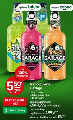 Żabka Napój piwny Garage oferta