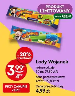 Żabka Lody Wojanek oferta