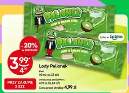 Żabka Lody Palionek kiwi oferta