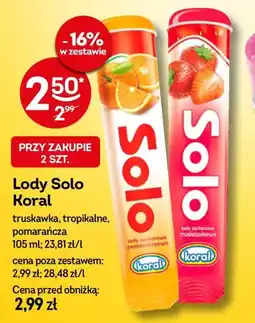 Żabka Lody Solo Koral oferta