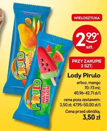 Żabka Lody Pirulo oferta