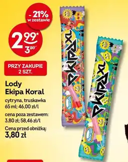 Żabka Lody Ekipa Koral oferta