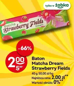 Żabka Baton Matcha Dream Strawberry Fields oferta