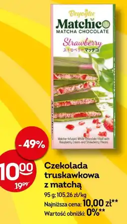 Żabka Czekolada truskawkowa z matcha oferta