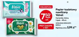 Żabka Papier toaletowy nawilżany Velvet oferta