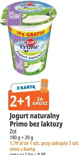 E.Leclerc Jogurt naturalny Primo bez laktozy Zott oferta