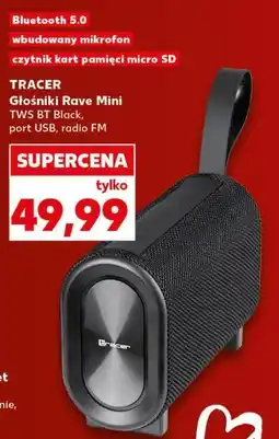 Kaufland TRACER Głośniki Rave Mini TWS BT Black oferta