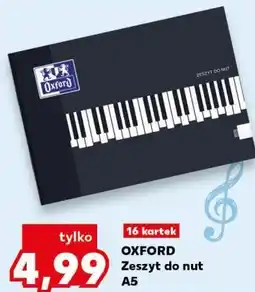 Kaufland OXFORD Zeszyt do nut A5 oferta