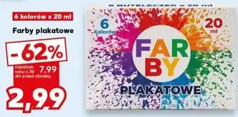Kaufland Farby plakatowe 6 kolorów x oferta