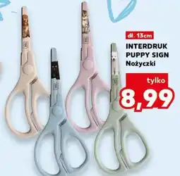 Kaufland Nożyczki INTERDRUK PUPPY SIGN dł. 13cm oferta