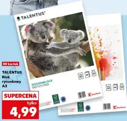 Kaufland TALENTUS Blok rysunkowy A3 40 kartek oferta