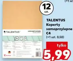 Kaufland TALENTUS Koperty samoprzylepne C4 12 szt oferta