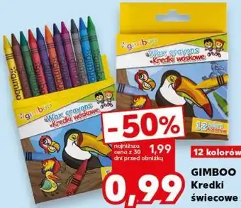Kaufland GIMBOO Kredki świecowe 12 kolorów oferta