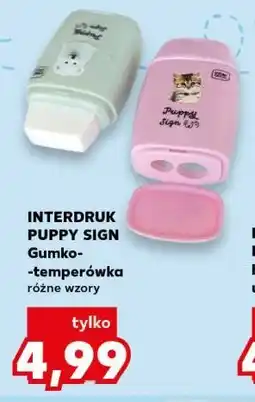 Kaufland INTERDRUK PUPPY SIGN Gumko-temperówka różne wzory oferta