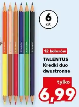 Kaufland TALENTUS Kredki duo dwustronne 12 kolorów 6 szt oferta