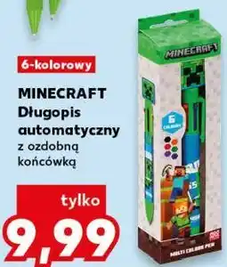 Kaufland MINECRAFT Długopis automatyczny z ozdobną końcówką 6-kolorowy oferta