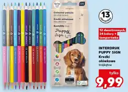 Kaufland INTERDRUK PUPPY SIGN Kredki ołówkowe trójkątne oferta