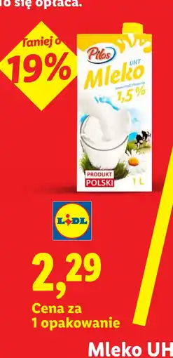 Lidl Pilos Mleko UHT 1,5% oferta
