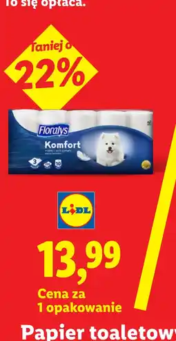 Lidl Floralys Komfort Papier toaletowy 3-warstwowy oferta