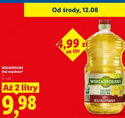 Lidl WIELKOPOLSKI Olej rzepakowy oferta