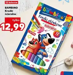 Kaufland Bambino Kredki ołówkowe ścieralne 12 kolorów oferta