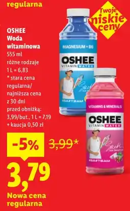 Lidl Oshee Woda witaminowa oferta
