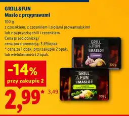 Lidl Masło z przyprawami Grill&Fun oferta