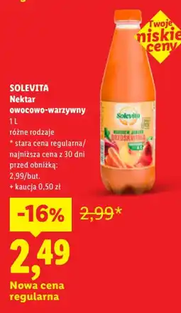 Lidl Solevita Nektar owocowo-warzywny oferta