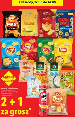 Lidl Wszystkie chipsy i chrupki oferta